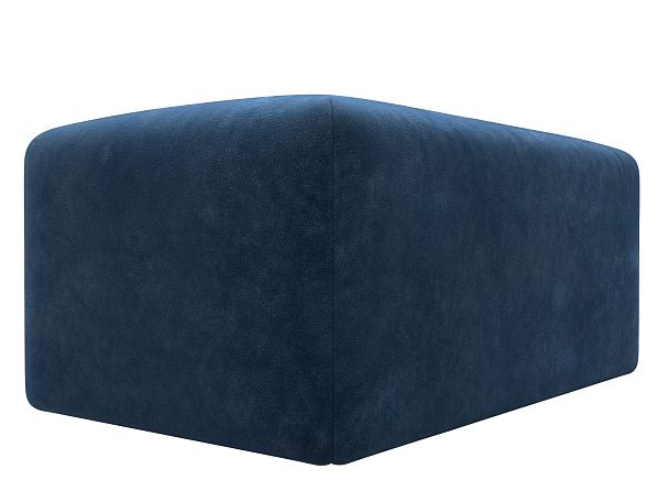 Модуль пуф Лига-060 НПБ Велюр синий - Вид 3