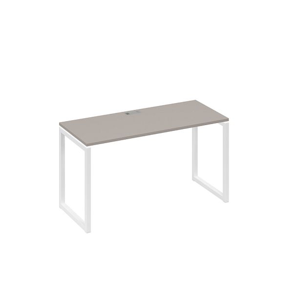 Стол письменный на металлокаркасе QUATTRO A4 А4 Б4 004 БП мокко премиум / металлокаркас белый - Вид 1