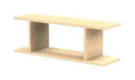 SMART/СМАРТ RS036-109Х31 Полка навесная 1098х310х369 Швейцарский вяз - Фото предпросмотра