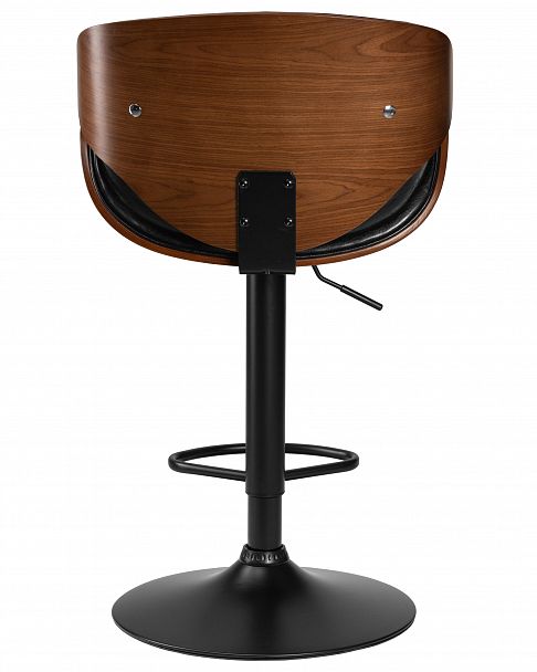 Стул барный DOBRIN KARTER BLACK (коричневый орех дерево (BWW), черный PU) - Вид 5