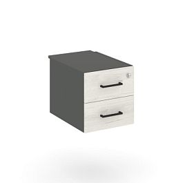 Стайл Проджект Тумба с 2 ящ. SN.TP-031 Антрацит/Дуб Наварра/Черный Ручки 343*453*356 - Фото предпросмотра