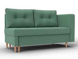 Кушетка Лига-098 Рогожка зеленый - Фото предпросмотра