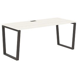 Стол прямой EVST 1780 Ясень Траун/Мокко 1760х800х750 EDIS - Фото предпросмотра