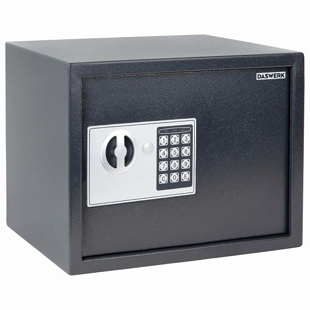 Сейф мебельный DASWERK SC-250EL (250х350х250 мм), электронный замок, графит, 291343 - Вид 3
