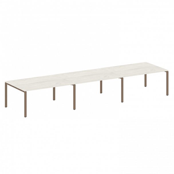 Стол для переговоров "Metal System" БП.ПРГ-3.4 дуб наварра/мокко - Вид 1