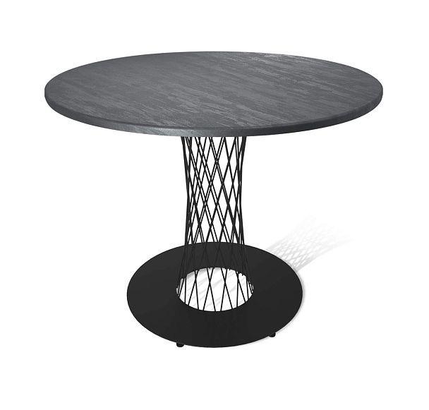 Стол Sheffilton SHT-TU3-1/TT 90 МДФ черный муар/каменный уголь - Вид 2