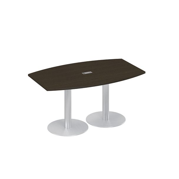 Стол 160x100 фигурный на опорах-колоннах для переговоров A4 А4 ХР 111 - Вид 1