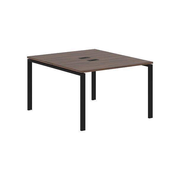 Стол 2-х местный EUWST 1113 Дуб Денвер тёмный/Черный 1160х1346х750 EDIS - Вид 1