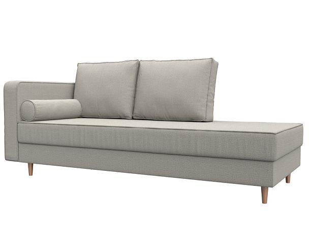 Кушетка Прайм левая Рогожка бежевый - Вид 1