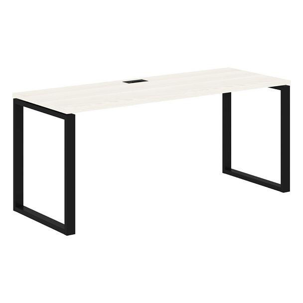 Стол прямой EQST 1767 Ясень Траун/Черный 1760х670х750 EDIS - Вид 1