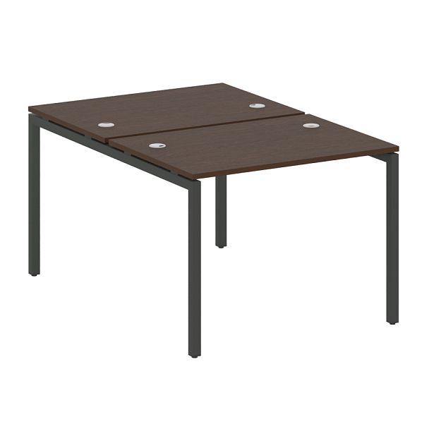 Metal System Quattro Р. ст. на П-образном м/к 40БП.РАС-СП-2.1 Венге/Антрацит металл 1000*1475*750 - Вид 1