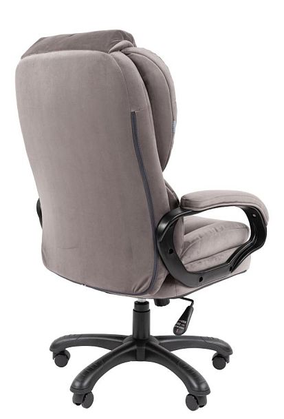 Кресло Chairman Home 434 Россия ткань Т-55 серый (черный пластик) - Вид 5