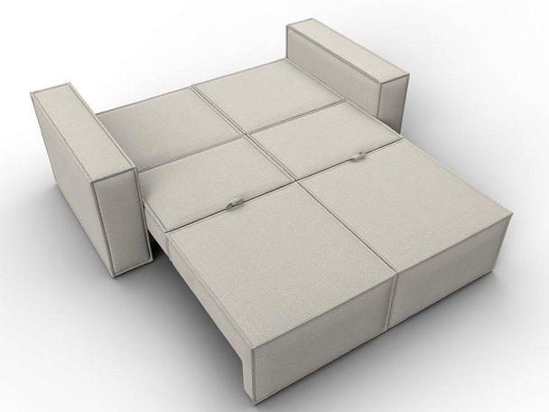 Диван прямой Куба мини Рогожка бежевый - Вид 10