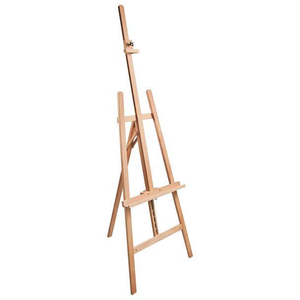 Мольберт напольный BRAUBERG ART CLASSIC, бук, угол 60°, 63х174(231)х68см, высота холста 126см,190652 - Вид 1