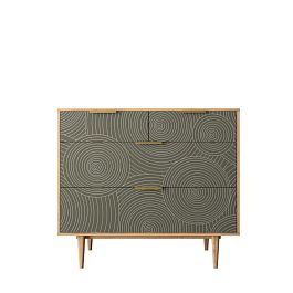 Комод с четыремя ящиками Line R22/browngrey - Фото предпросмотра