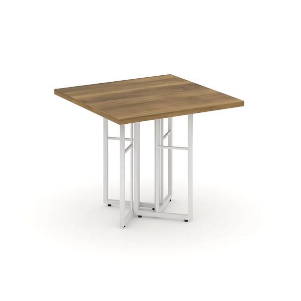 Rift Direct Стол журнальный RF.SJ-001 Сандал Янтарный/Металл Белый 680*680*580 - Вид 1