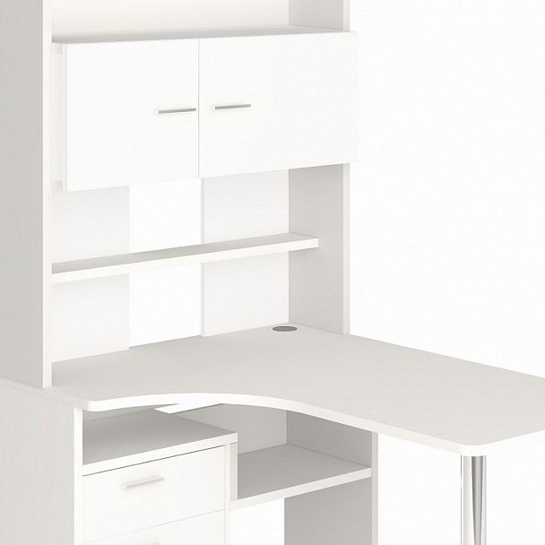 Стол компьютерный Домино СР-133 Белый левый - Вид 3