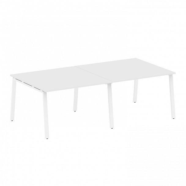 Стол для переговоров "Metal System" БА.ПРГ-2.2 белый - Вид 1