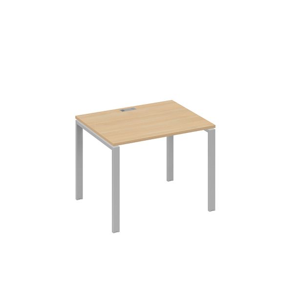 Стол письменный на металлокаркасе UNO A4 А4 Б1 022 БП натуральный дуб / металлокаркас серый - Вид 1