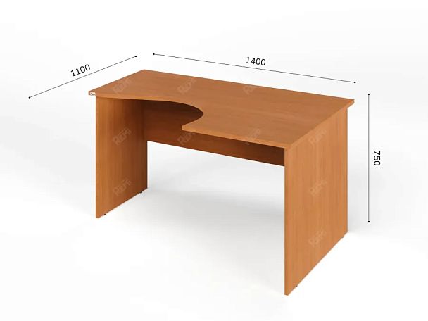 ЛАЙТ / LIGHT RLG005-14x11R Угловой стол 140x100x75 Вишня - Вид 3