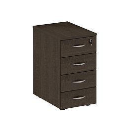 Тумба приставная для компактных столов 4-ящичная с замком Формула ФР 207 венге темный - Фото предпросмотра