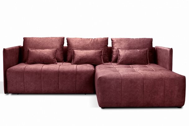 Мягкий угол "Чилетти" бордовый - Вид 2