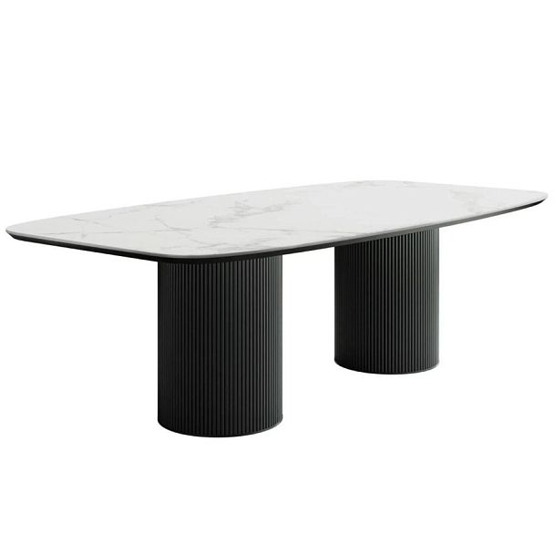 Стол Nolan 200, керамика матовая, белая - Вид 1