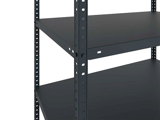 Стеллаж MS 185KD/70x30/4 Black - Вид 2