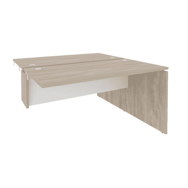 Onix Стол-приставка двойной к опорным элементам O.D.SPR-3.7 Дуб аттик/Белый бриллиант 1380*1475*750 - Вид 1