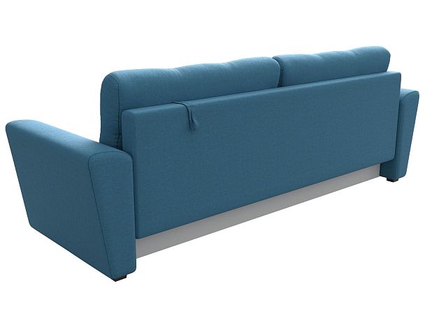 Диван прямой Амстердам Лайт Рогожка голубой - Вид 5