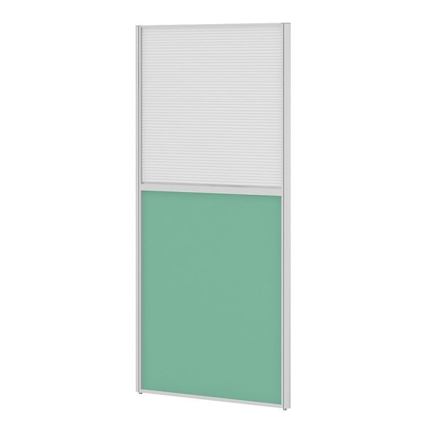 Модуль комбинированный "Мобильные офисные перегородки «Ритм»"  ПК-РТМ-МДК167х80П/Д-В1-537 белый - Вид 1