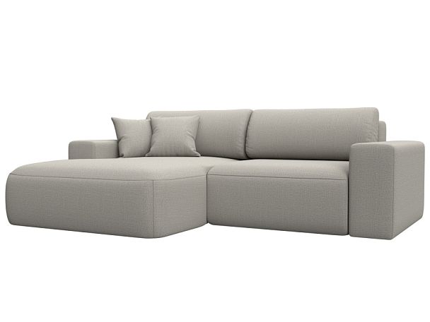 Диван угловой Лига-036 НПБ Классик левый угол Рогожка бежевый - Вид 1