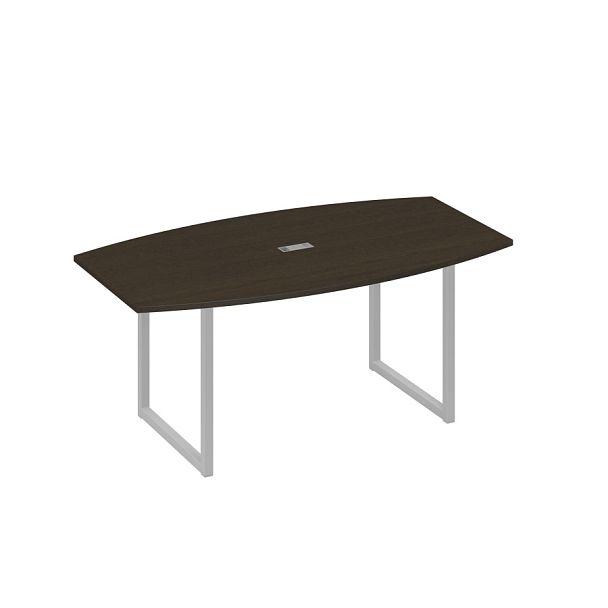 Стол для переговоров 180 на каркасе QUATTRO A4 А4 Б4 112 БП венге / металлокаркас серый - Вид 1