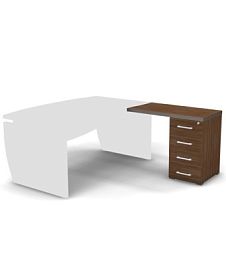 SMART/СМАРТ RSR017-97x50 Тумба приставная правая, 4 ящика для столов 978x500x755 Дуб Катания - Фото предпросмотра