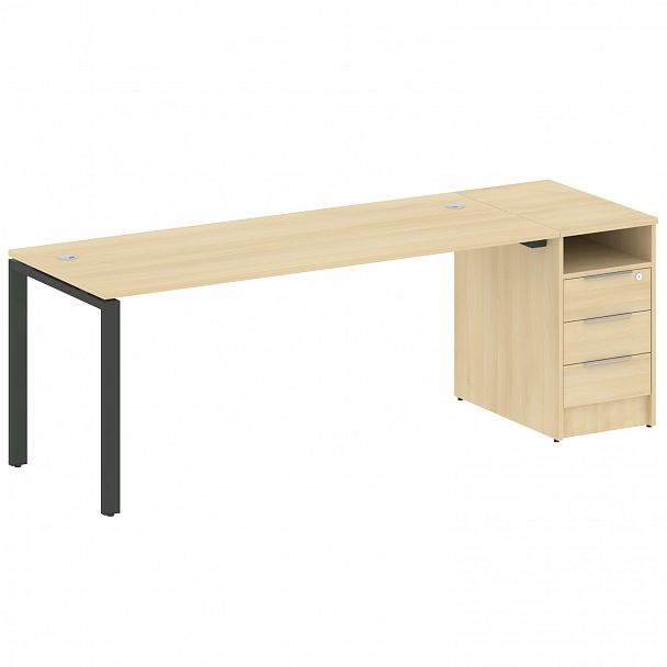 Рабочая станция "Metal System" БП.РС-СТП -1.5 акация/антрацит - Вид 1