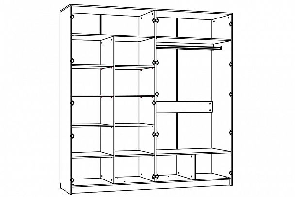 Шкаф платяной Livorno НМ 013.58 - Вид 3