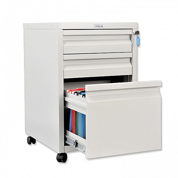 Тумба металлическая ПРАКТИК "ВА4-65/3 (АР-2)", 655х420х494 мм, для 50 подвесных папок+документы - Вид 2