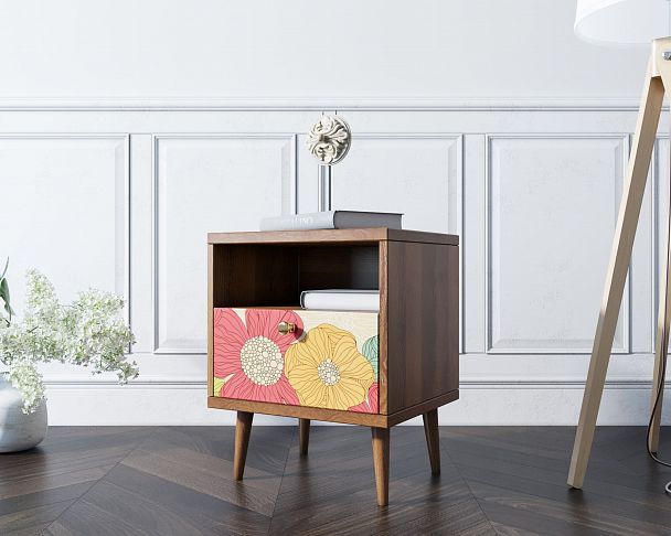 Тумбочка "Berber" с одним ящиком 5 принт - Вид 6