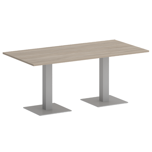 Home Office Стол прямоугольный VR.SP-5-180.2 Дуб аттик/Серый металл 1800*900*753 - Вид 1