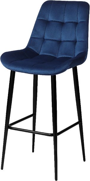 Барный поворотный стул Эйден, Confetti blue/черный - Вид 2
