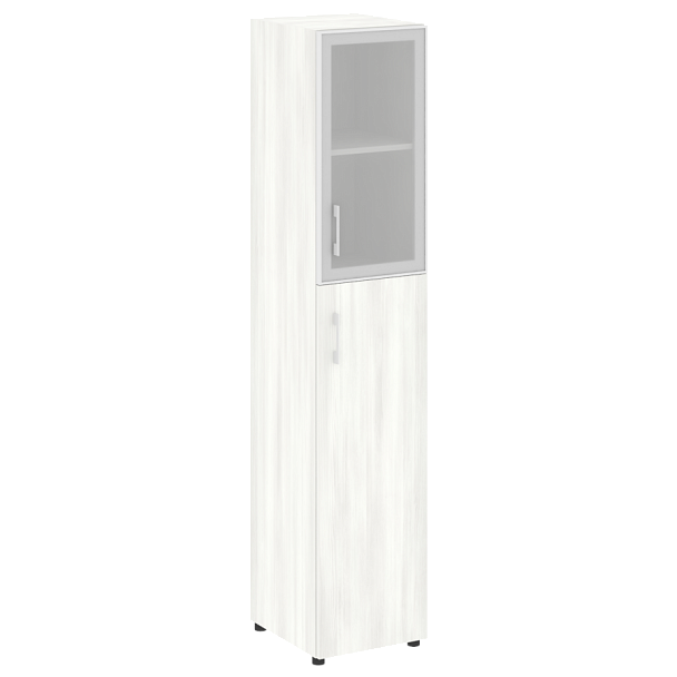 Yalta Шкаф узкий LT.SU-1.7 R (R) Снежная патина 400*450*1987 - Вид 1