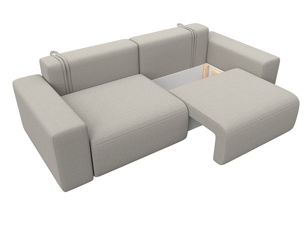 Диван прямой Лига-036 НПБ Классик Рогожка бежевый - Вид 7