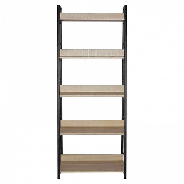 Стеллаж на металлокаркасе BRABIX "LOFT SH-003", 600х350х1500 мм, 5 полок, цвет дуб натуральный, 641236 - Вид 4