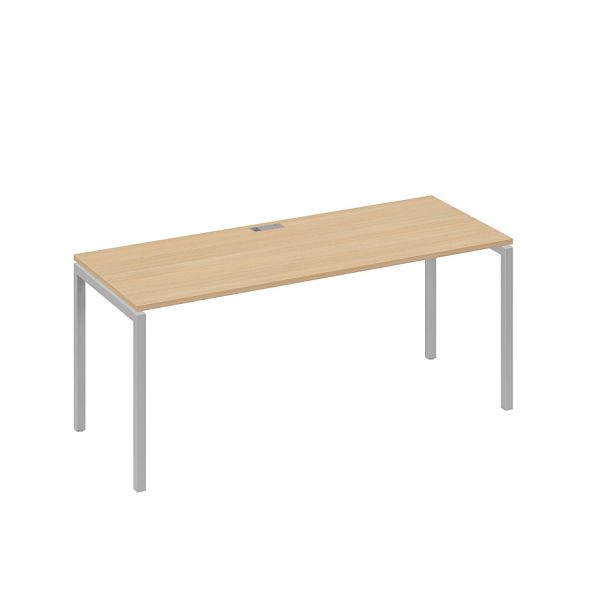 Стол письменный на металлокаркасе DUE A4 А4 Б2 016 БП натуральный дуб / металлокаркас серый - Вид 1
