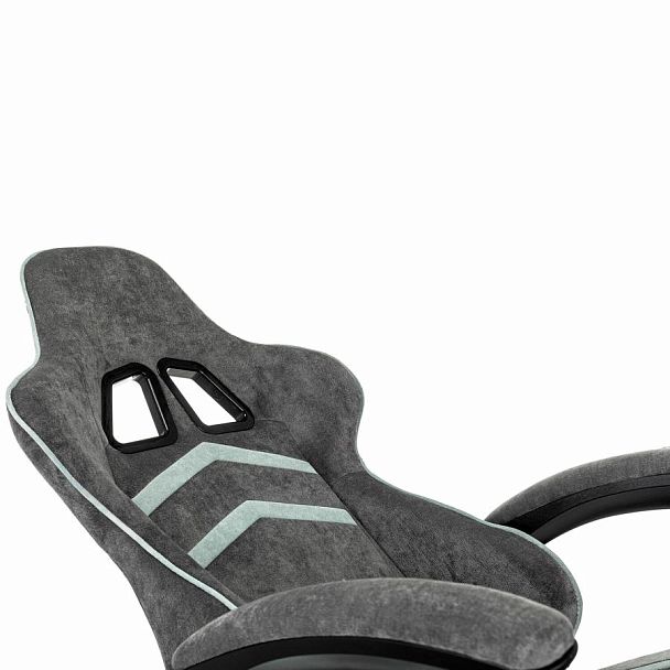 Кресло компьютерное BRABIX "Shooter GM-123", 2 подушки, ткань, серое, 533192 - Вид 9