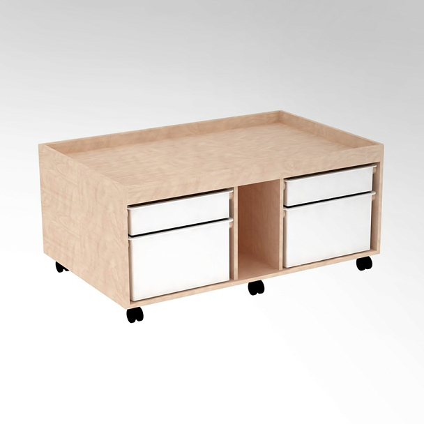 Стол игровой мобильный, с ящиками - Вид 1