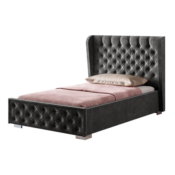 Кровать "Франческа" КР-06 1,2м под подъемный механизм графит темный - Вид 1