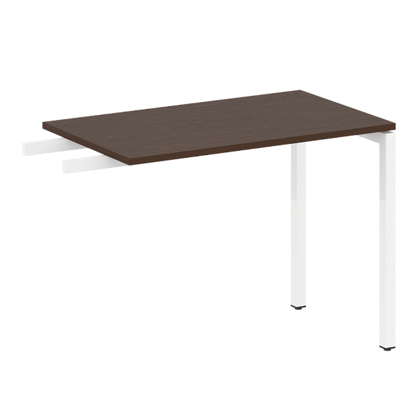 Metal System Quattro Приставной элемент на П-образном м/к 40БП.ПР-3 Венге/Белый металл 1000*600*750 - Вид 1