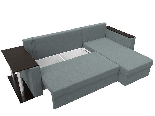 Диван угловой Атланта Лайт правый угол Рогожка серый - Вид 7