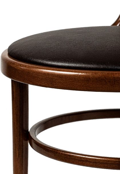 Стул деревянный венский Ослав светлый орех/коричневая экокожа - Вид 9